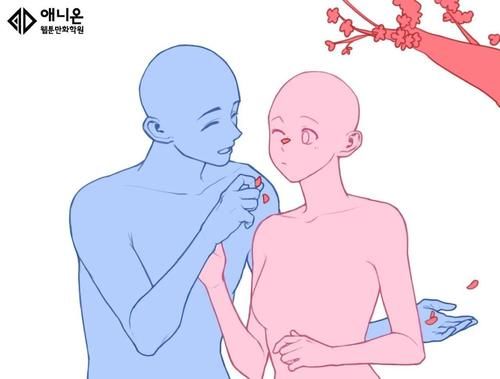  笔下|绘画素材丨anionart 笔下的18P 情侣CP