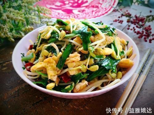 韭菜豆芽炒鸡蛋|便秘最怕这菜,一周吃2次,排出宿便,告别大肚腩,瘦出小蛮腰