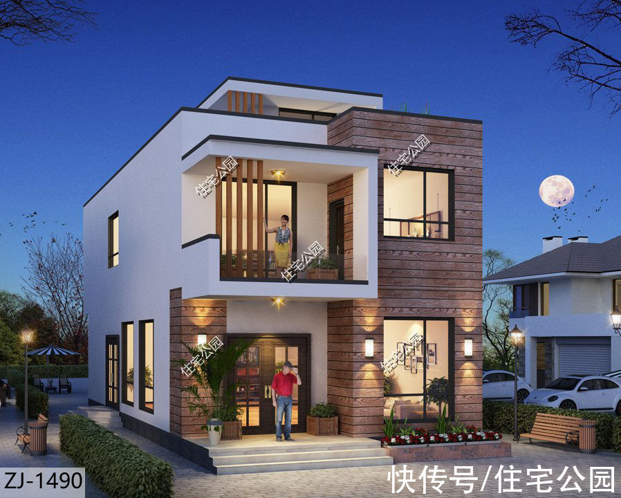 占地面积|面宽8米也能建出大气别墅，10套小面宽图纸，哪套更适合你家？