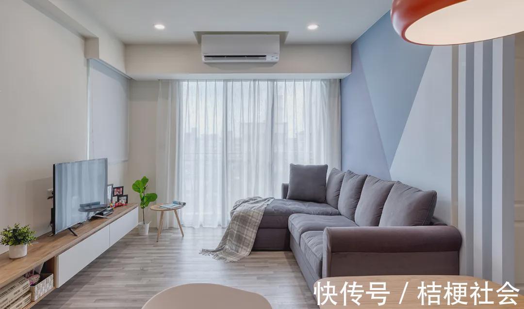 门把手|三口之家的73㎡,全屋坚持北欧混搭风,入户那叫一个清爽透亮