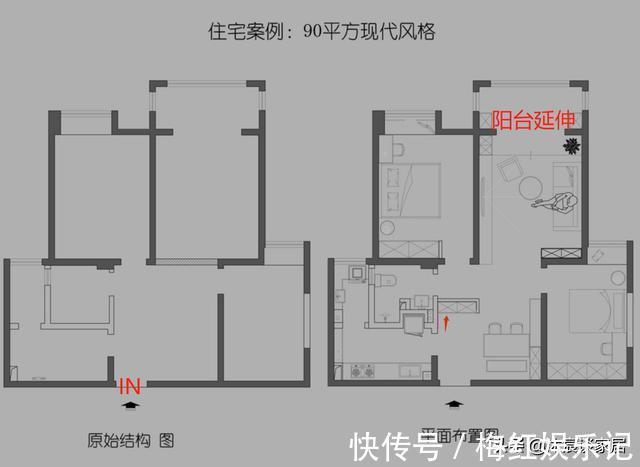 拼接|走进她家,就被清新淡雅的氛围吸引,利用颜色拼接让室内非常大方