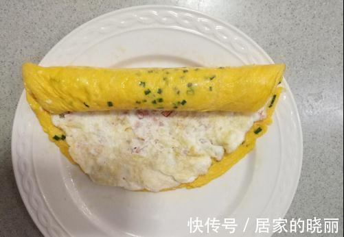 煎蛋饼|新手小白十分钟就能搞定的蛋卷,白黄双色搭配有颜值,小孩子也能