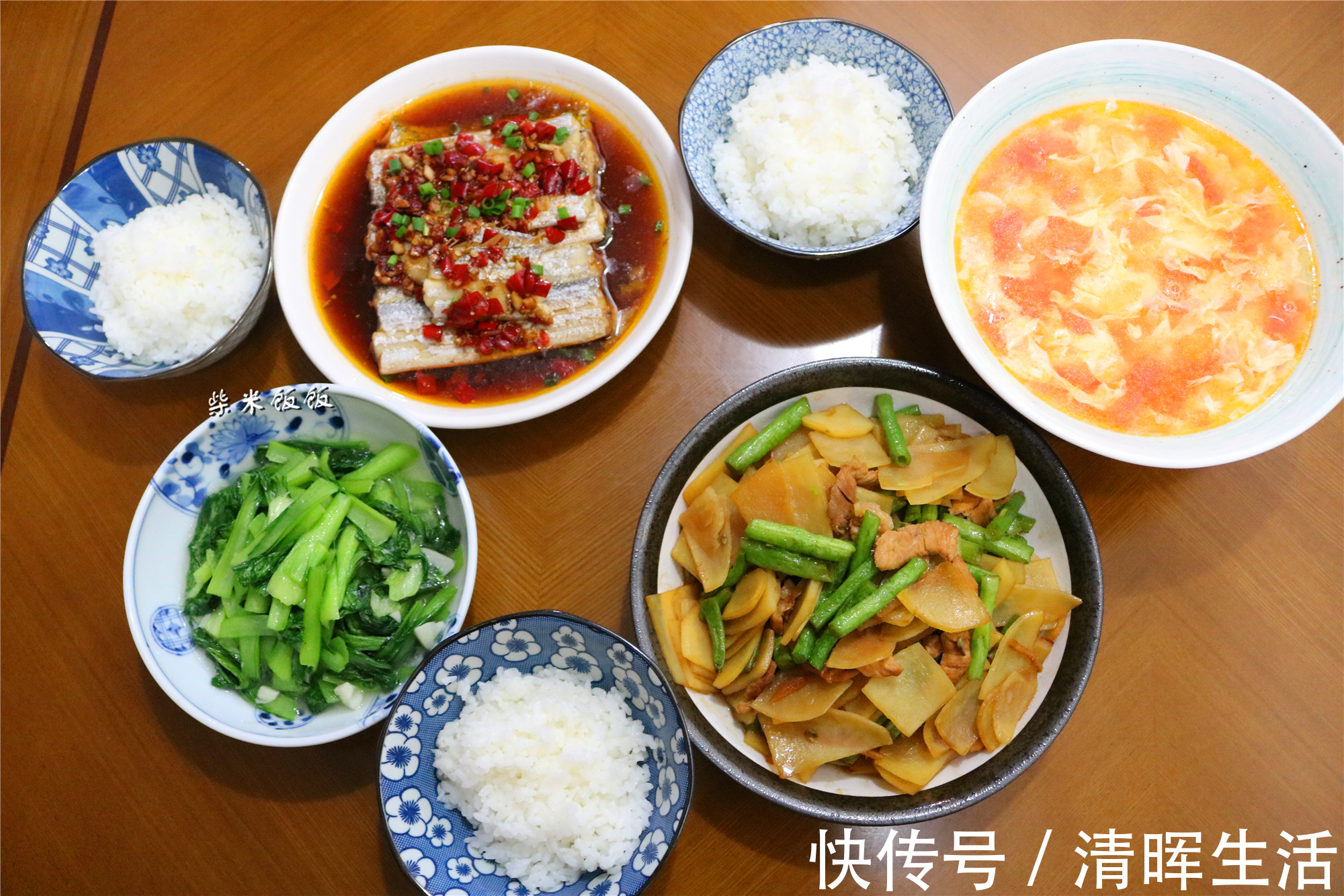 好吃|晒晒一家3口的日常晚餐,3菜1汤,都是家常味,好做好吃
