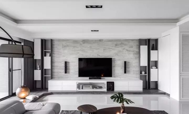 电视背景墙这样设计,充分利用每一平米