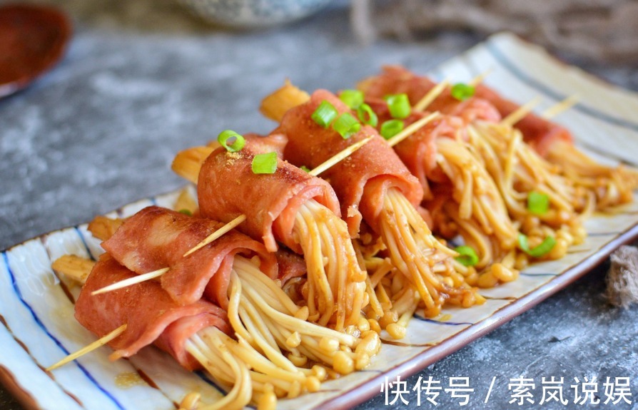 料酒|一分钟学美食鱼香肉丝、金针菇培根卷、可乐鸡翅的简单做法