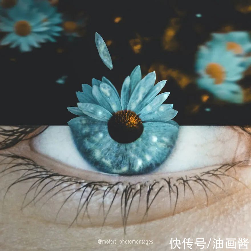 魔术表演!16幅关于眼睛的错觉创意,让你打开想象的翅膀,换一个视角看世界