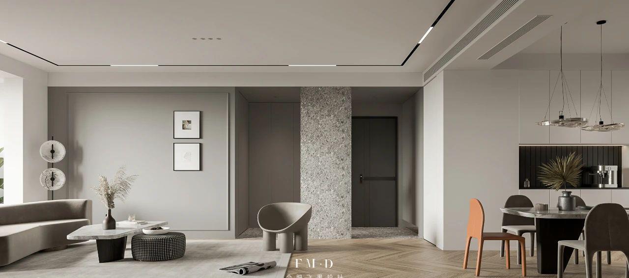 住宅|120㎡毛坯房硬装完工,是改善型住宅标杆,三代同堂一起居住刚好