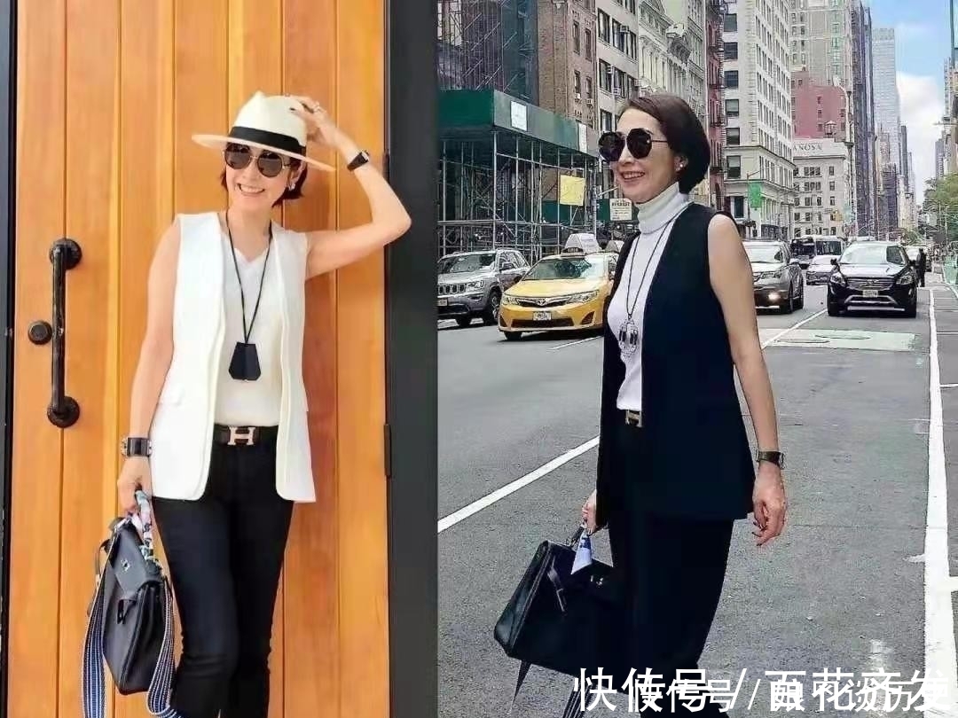 裙装|女人过50岁想要俏，出游穿搭别只选一套，瞧日本博主，美丽有气质