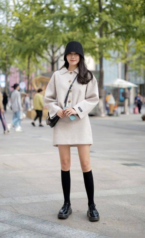 显高显瘦又显白的秋冬高筒靴来喽！露腿妹子最后的倔强真的太惊艳