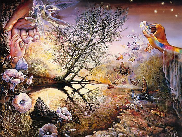 艺术家!英国艺术家约瑟芬 神秘而空灵的超感艺术