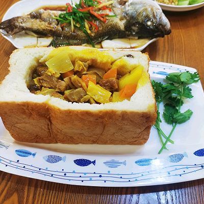 面包盖|泰国咖喱牛肉
