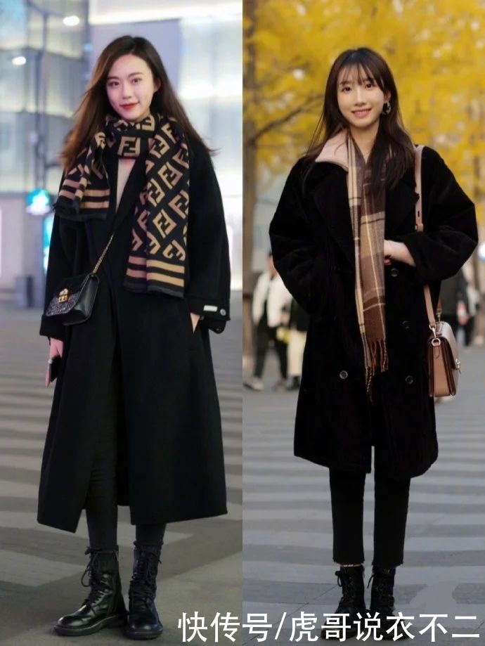 论“大衣”穿搭，还是国内街拍最好看，个个都是优雅精致的时髦精