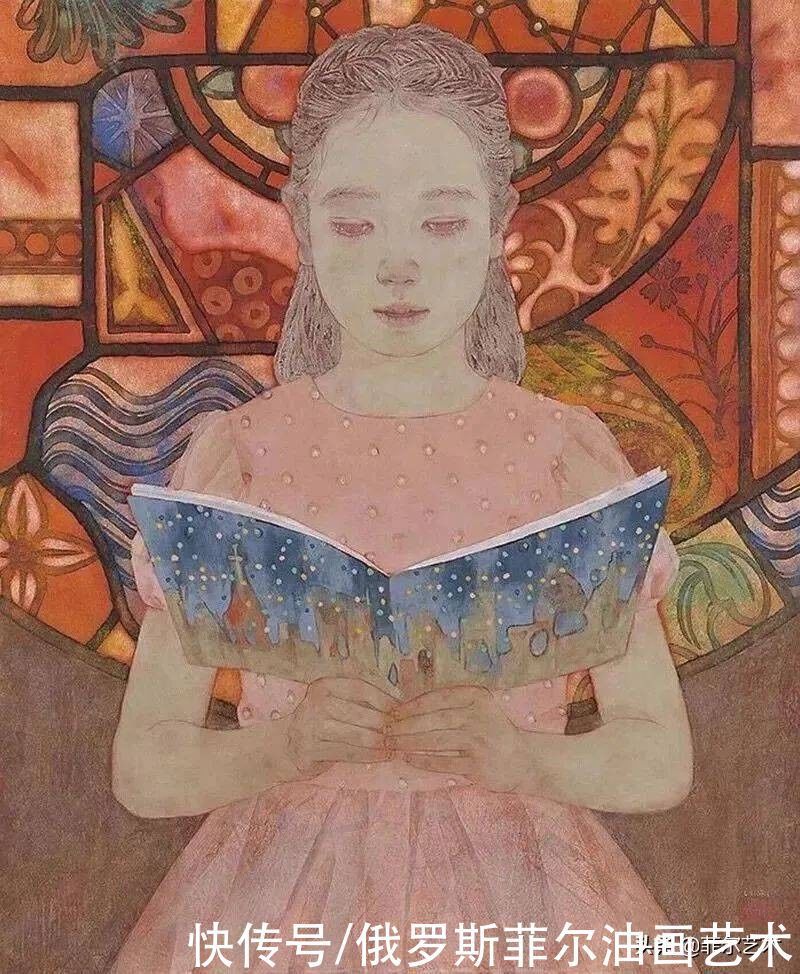 敦煌莫高窟|日本最优秀的青年女岩彩画家,她的作品太美了