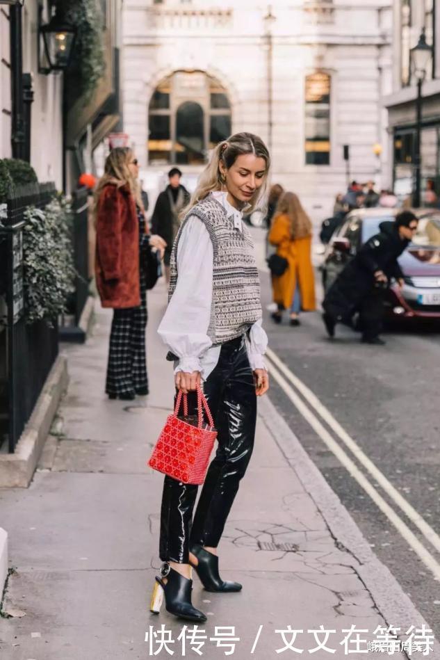 过时|卫衣早过时了,今年流行“奶奶衫+衬衫”一起穿,保暖显瘦又洋气