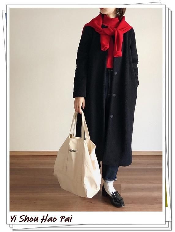 春节要带一点红！红色高领针织衫的20种搭配分享