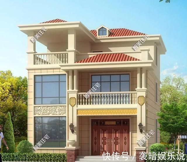 户型|30万盖一栋小别墅在老家,这两个户型真不错,漂亮又大气