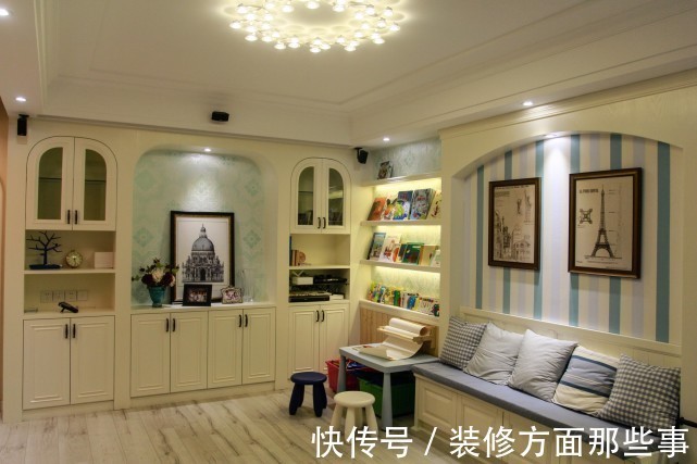 用力过猛|127平美式简约小清新风,在四口之家过得轻松愉快