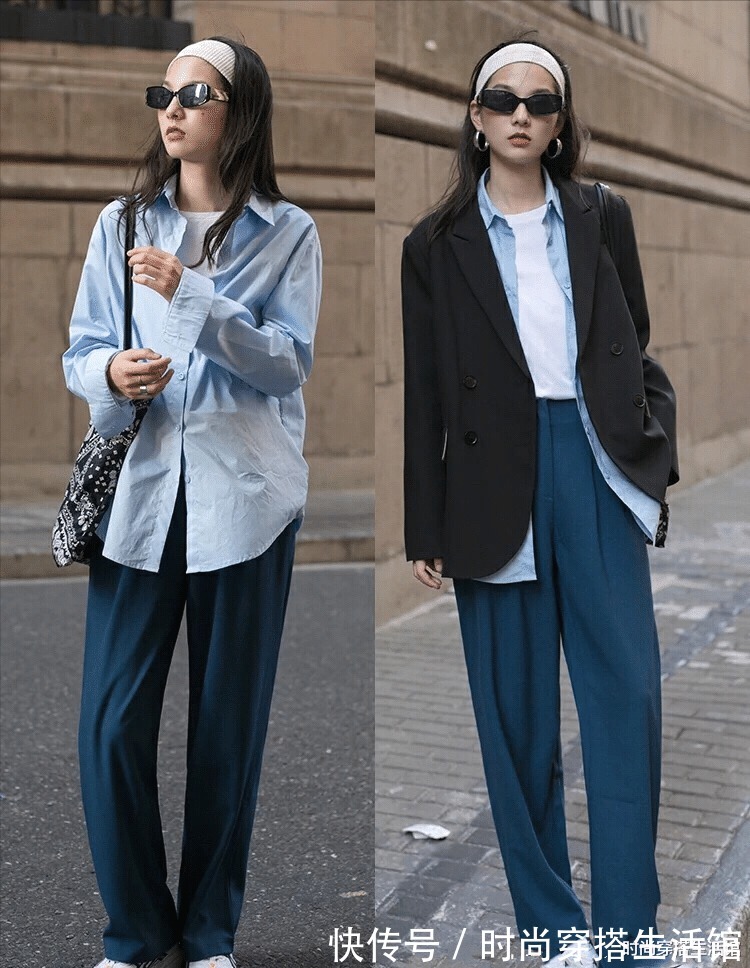 长袖|初秋穿搭没灵感？这14套简约搭配示范，照着穿减龄显高级