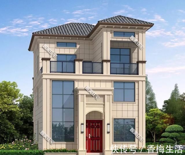 瓷瓦|两栋宽9米多的农村自建别墅,南北通透,这种房子住起来舒爽