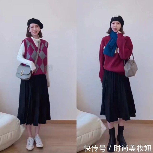 半身裙|论“一衣多穿”,就服这位素人博主,半身裙实用显瘦又显气质