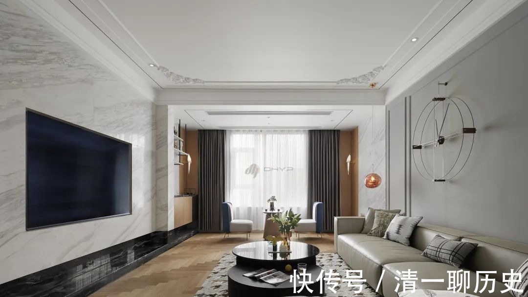 装饰画|180㎡现代轻奢风,打造充满华丽与端庄档次的高级居住氛围