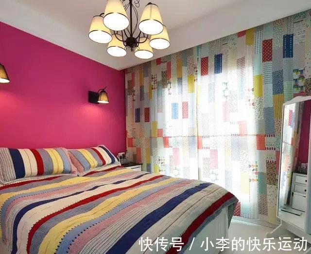 客餐厅|54平两室公寓,色彩搭配好大胆,餐厅的上下柜,好看又好用