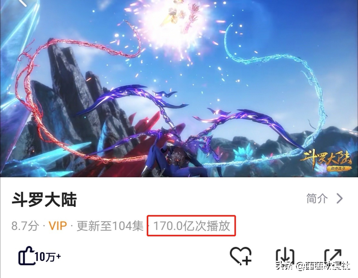 《斗罗大陆》迎来170亿播放量,国漫第一?你还不配