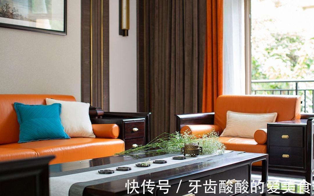 橙黄色|450平的中式别墅，拥有与众不同的清雅，让你领悟中式文化的魅力