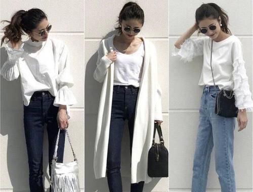 轻熟女人挚爱单品：短款毛衣和长款开衫，这样搭配最温柔