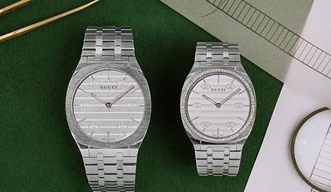 腕表|古驰发布全新GUCCI 25H系列腕表广告形象大片