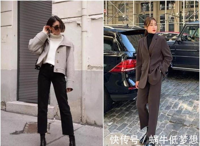 裤子 收起你的裙子吧！今年流行穿“九分裤+短靴”，保暖舒适还时髦