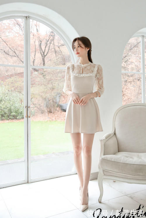 日常穿搭|孙允珠日常穿搭:甜甜芝士田园慵懒可人小洋裙#时尚# #美女#