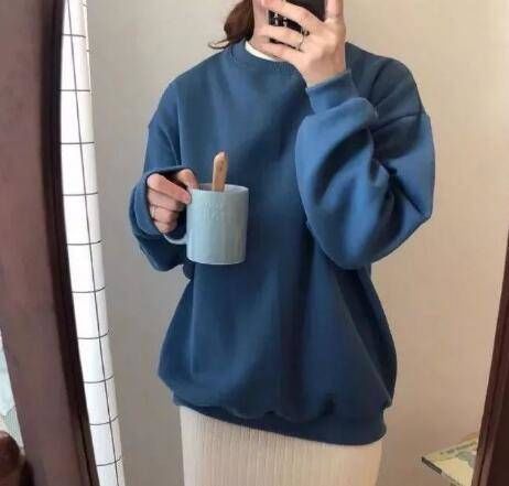 卡其色|内搭该穿什么好，毛衣搭配卫衣，简单搭配就很好看了！