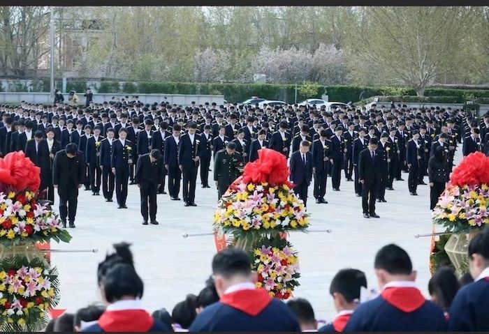 天津市青少年清明祭英烈主题团（队）日活动举办