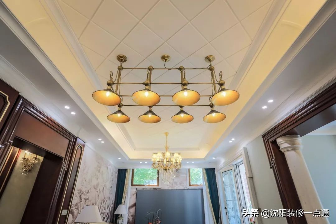 香槟色|992㎡别墅装修案例 美式新古典