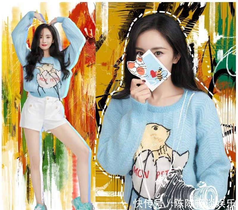 来凹造型|“雾霾蓝”已经过时了!冬天流行“奶油蓝色”毛衣,让你白得发亮