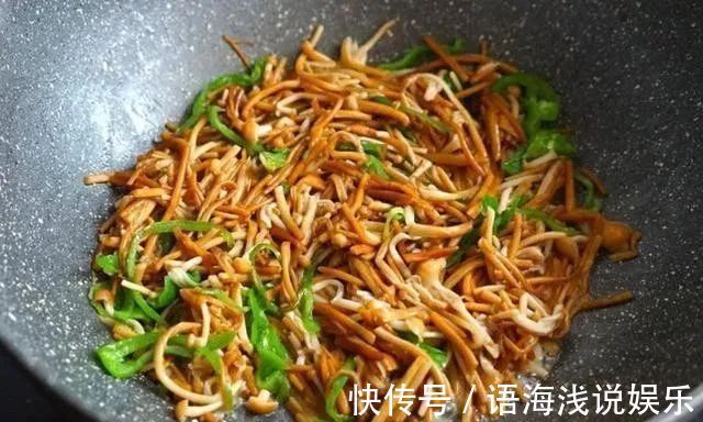 黄色|金针菇的清炒吃法,搭配鸡蛋,鲜上加鲜
