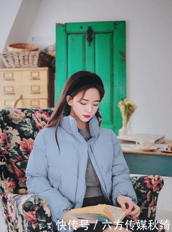 时尚|韩风短款羽绒服+毛衫的时尚搭