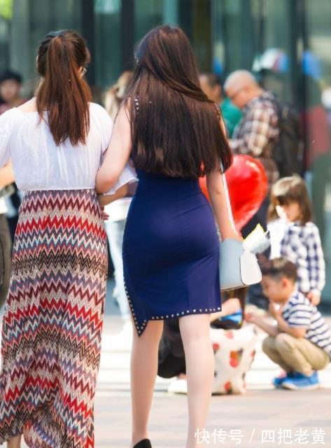 深色系 这套蓝色紧身裙,极致修身显身材,怎么看都好看