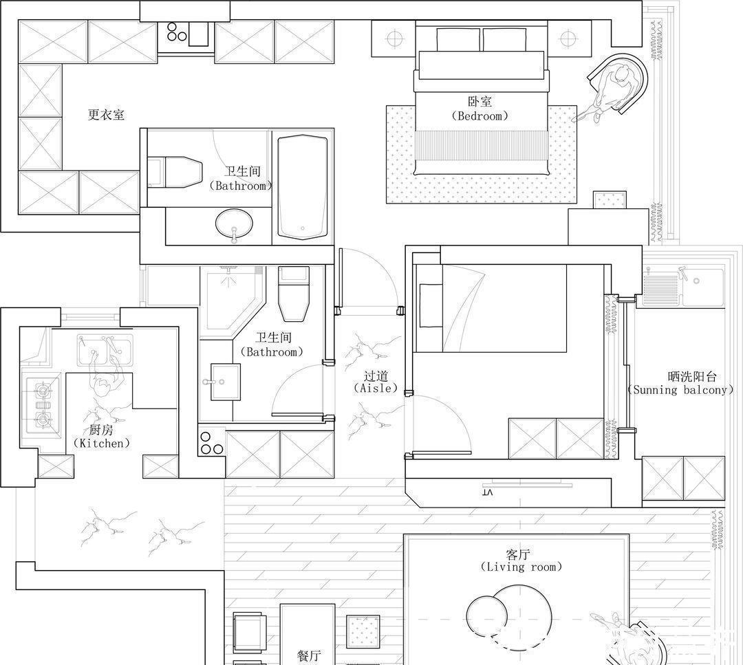 卧室|这应该是最美的撞色设计了,全屋没有丝毫的俗气,反而很精致