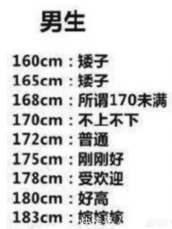 男生|“什么身高的男生最受欢迎?160以下没有姓名?”哈哈哈哈哈哈