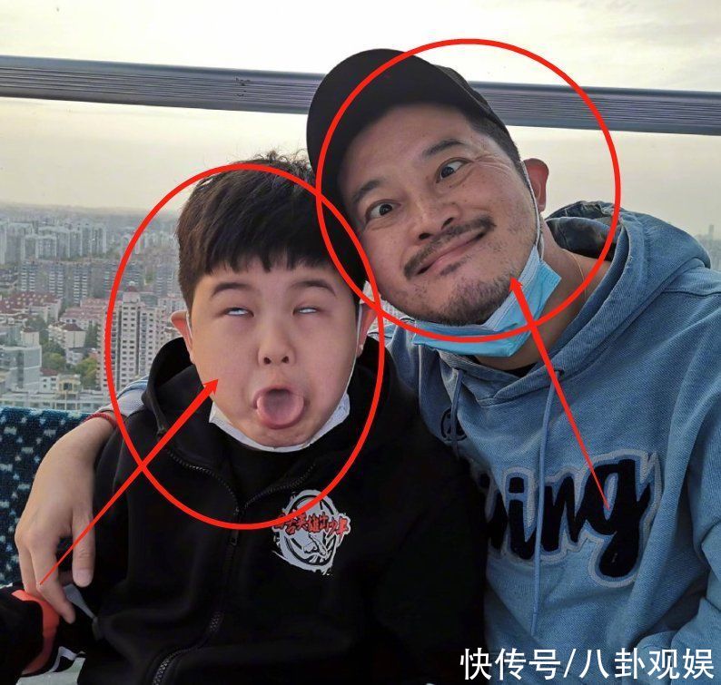 安吉 沙溢带俩儿子录制《跑男》，安吉消瘦不少，小鱼儿却胖到快认不出