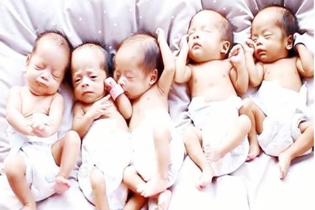 女5男|产妇产下6胞胎,宝爸欢天喜地,得知胎儿的性别后,更是无法淡定