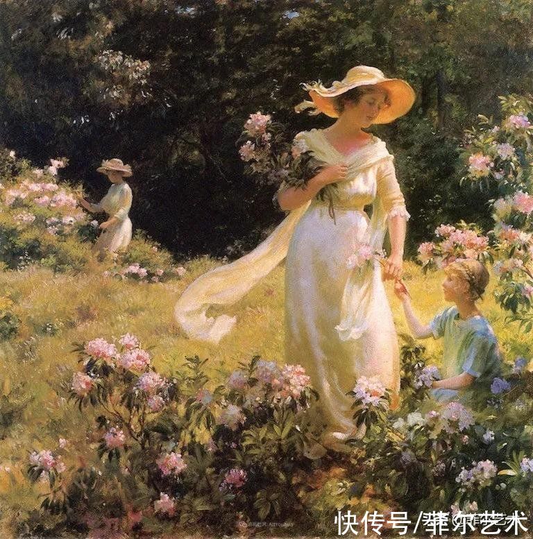 curran#美国画家画笔下的女人，犹如春天的茉莉花，清香、娇艳而不失典雅