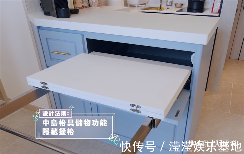 悬柜|香港90后夫妻买下35㎡小家,利用3米层高做书房,一层当两层