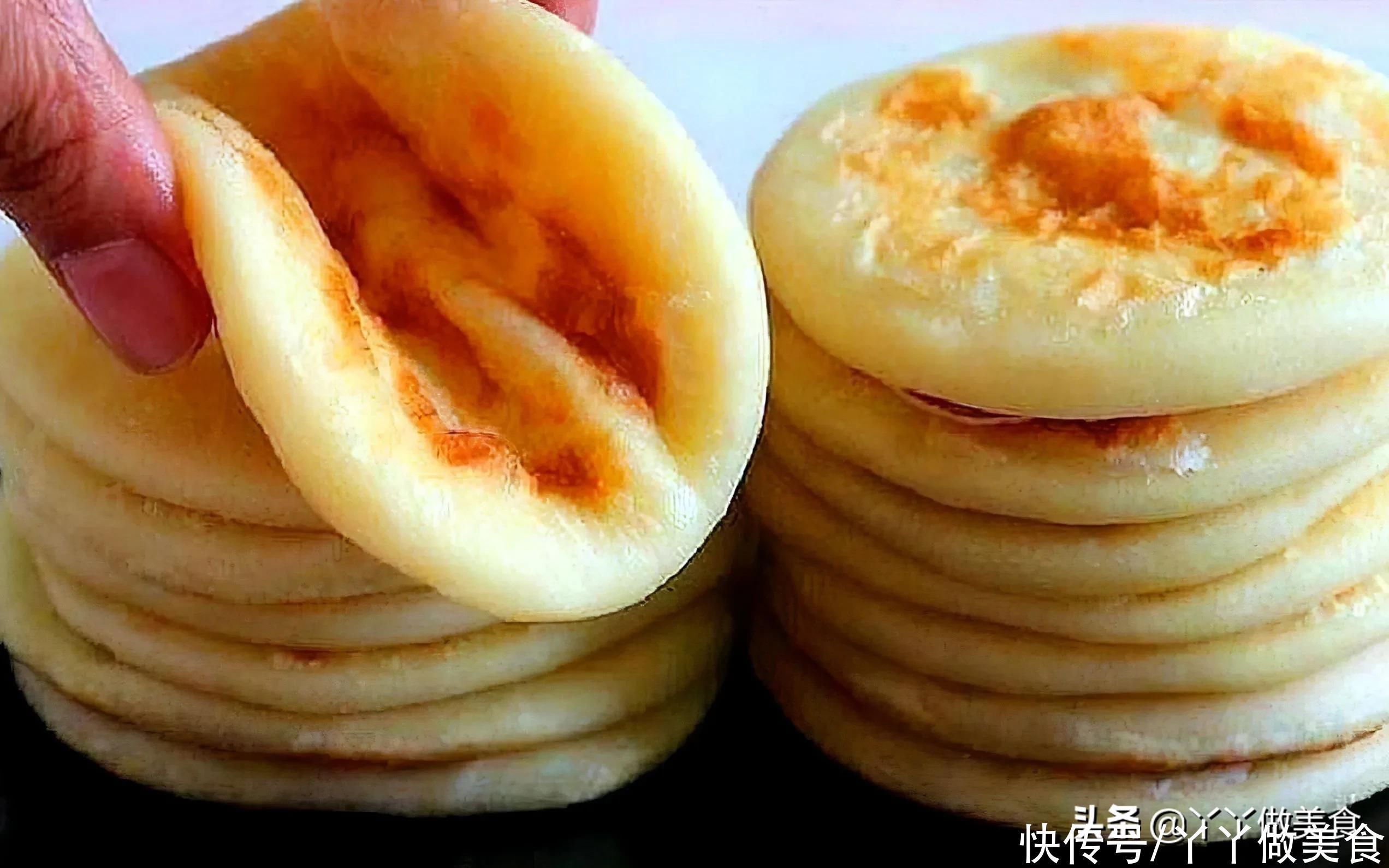 孩子最喜欢的烫面糖饼,5分钟教你在家做,步骤详细,看了你也馋