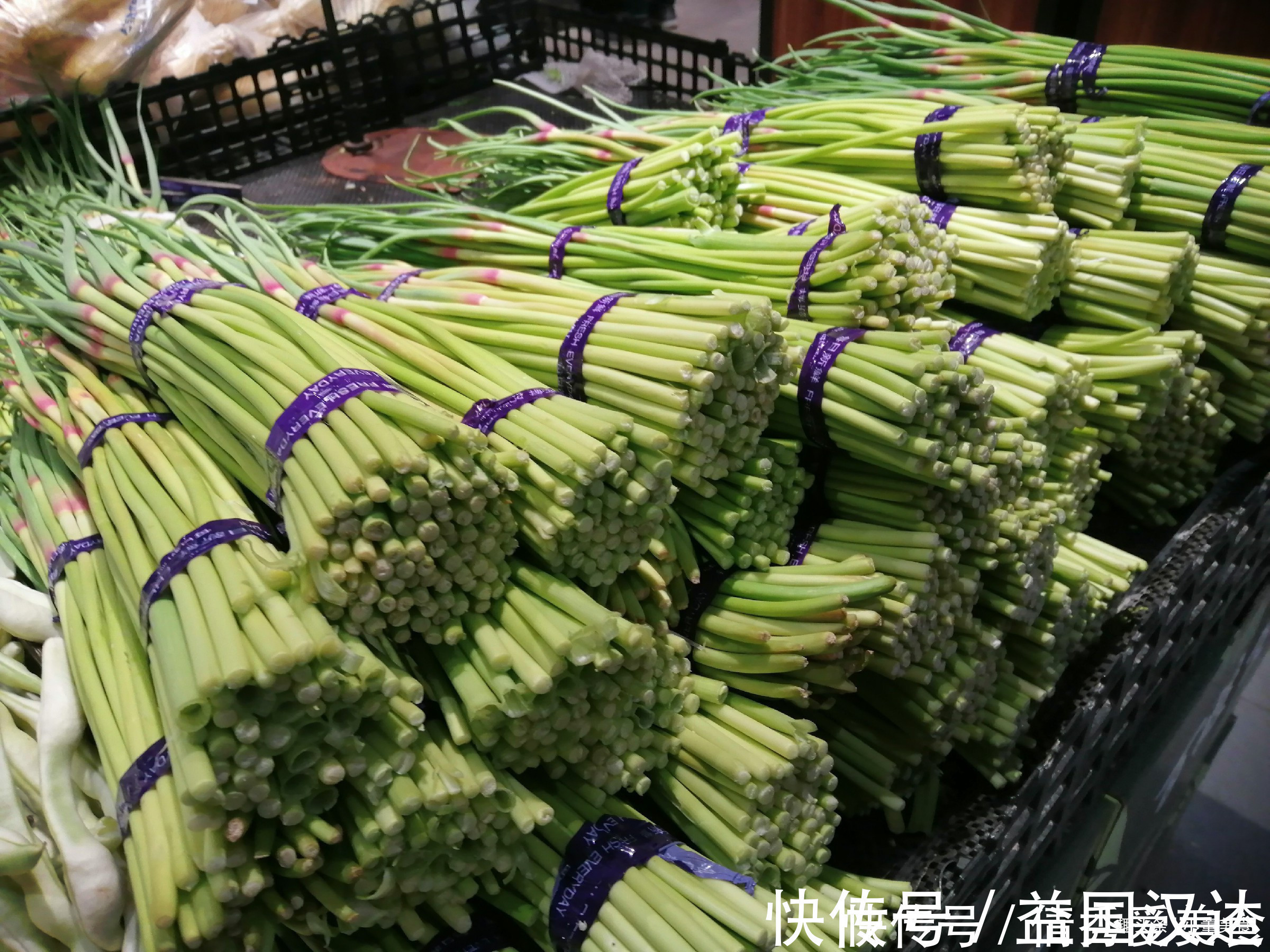 买蒜苔,要分清“红帽”和“黄帽”,区别挺大,买错难吃还费钱