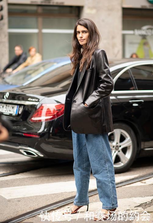 皮衣|简单又大方的冬季最美穿搭,皮衣混搭细高跟,不仅不丑还很新潮!