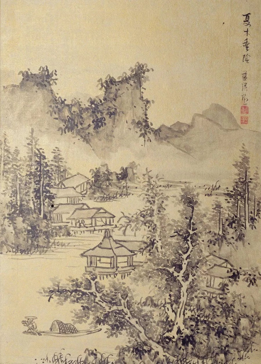 职业画家|他的老师是董其昌，学生是陈洪绶，开创著名的“武林画派”