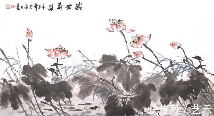 双眼!画家吴东升——博采众长,自备一格只为那朵莲